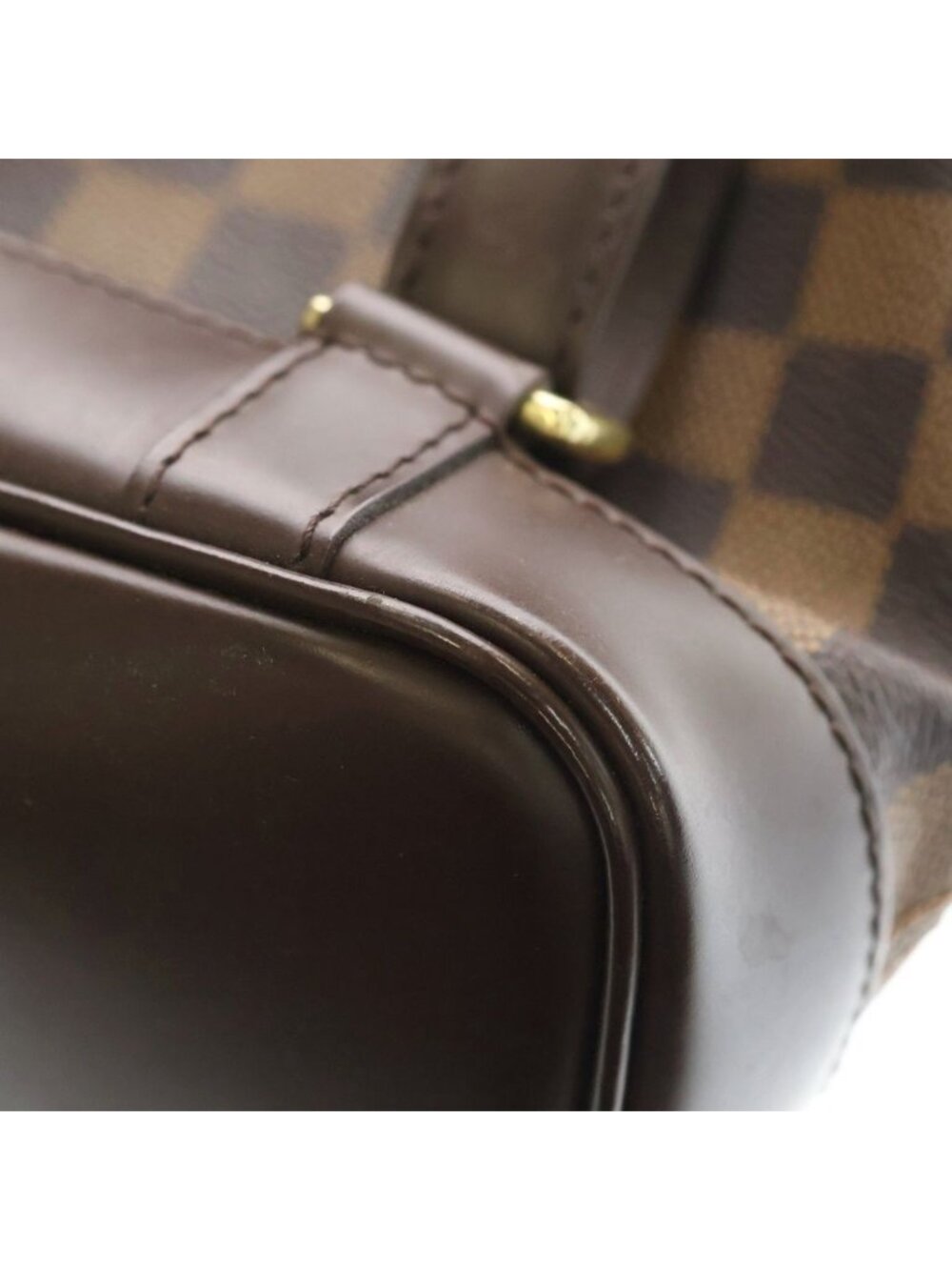 Louis Vuitton Soho Damier Canvas Gold Backpack Brown - Picture 7 of 8